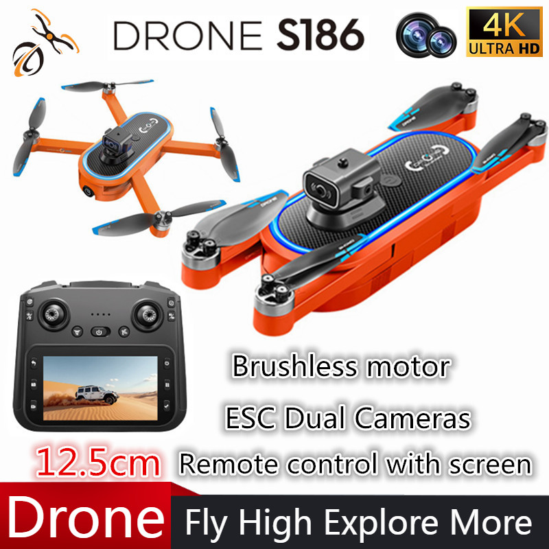 Drone Gimbal 2 Axis - Дрон S186 2025 года, профессиональный 4K