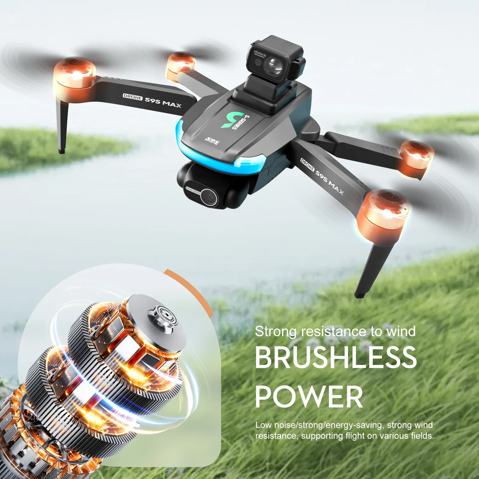 НОВЫЙ S9S MAX MINI Drone 4K 2- – обзор и цена Drone Gimbal 2 Axis