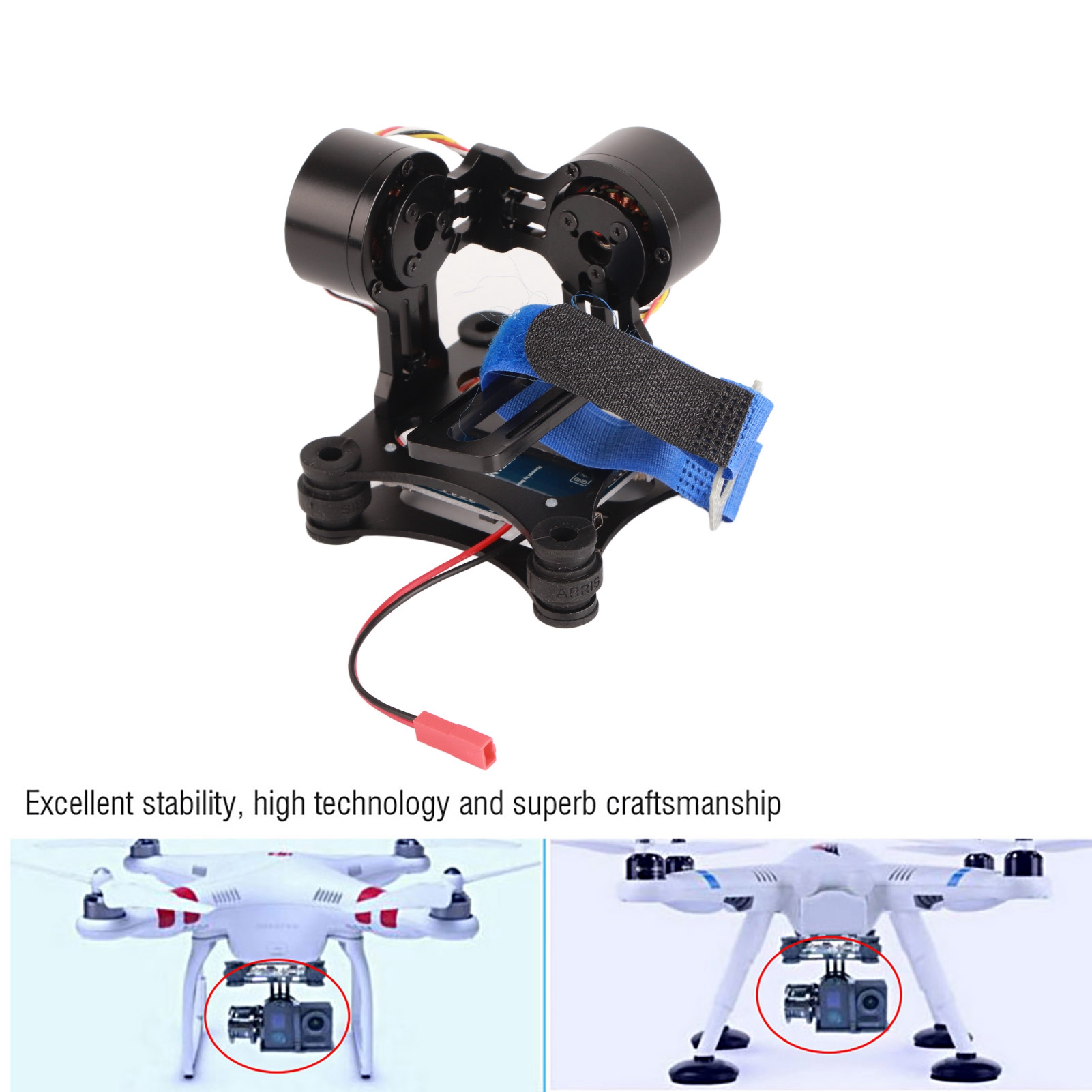 Бесщеточный металлический стаб – обзор и цена Drone Gimbal For Gopro
